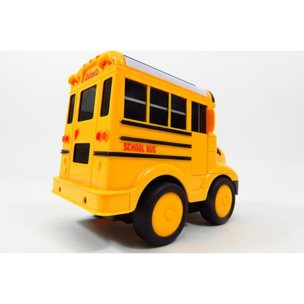 Autobús Escolar RC Con Control Remoto – Todo Terreno, Recargable, Alta Simulación, Regalo Para Niños (Amarillo)