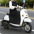 thumbnail image 2 of Bewildely Delantal negro cortavientos tipo manta para scooter, equipamiento de invierno para motoristas de scooter, bicicleta eléctrica y Suministros térmicos, 2 of 6