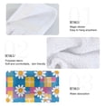 thumbnail image 2 of Yayeee Kitchen Hanging Hand Towels Set of 2 with Loop Bathroom Absorbent Tie Towel, Blue Checkered Daisy, 2 of 7