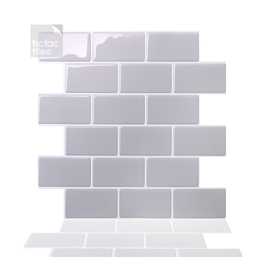 11.6"x11.6",10Sheets Self-Adhesive Wall Sticker Kitchen Backsplash Tile 