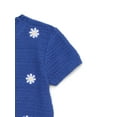 thumbnail image 3 of Wonder Nation Girls Short Sleeve Sweater Tee, Sizes 4-18 & Plus, 3 of 3