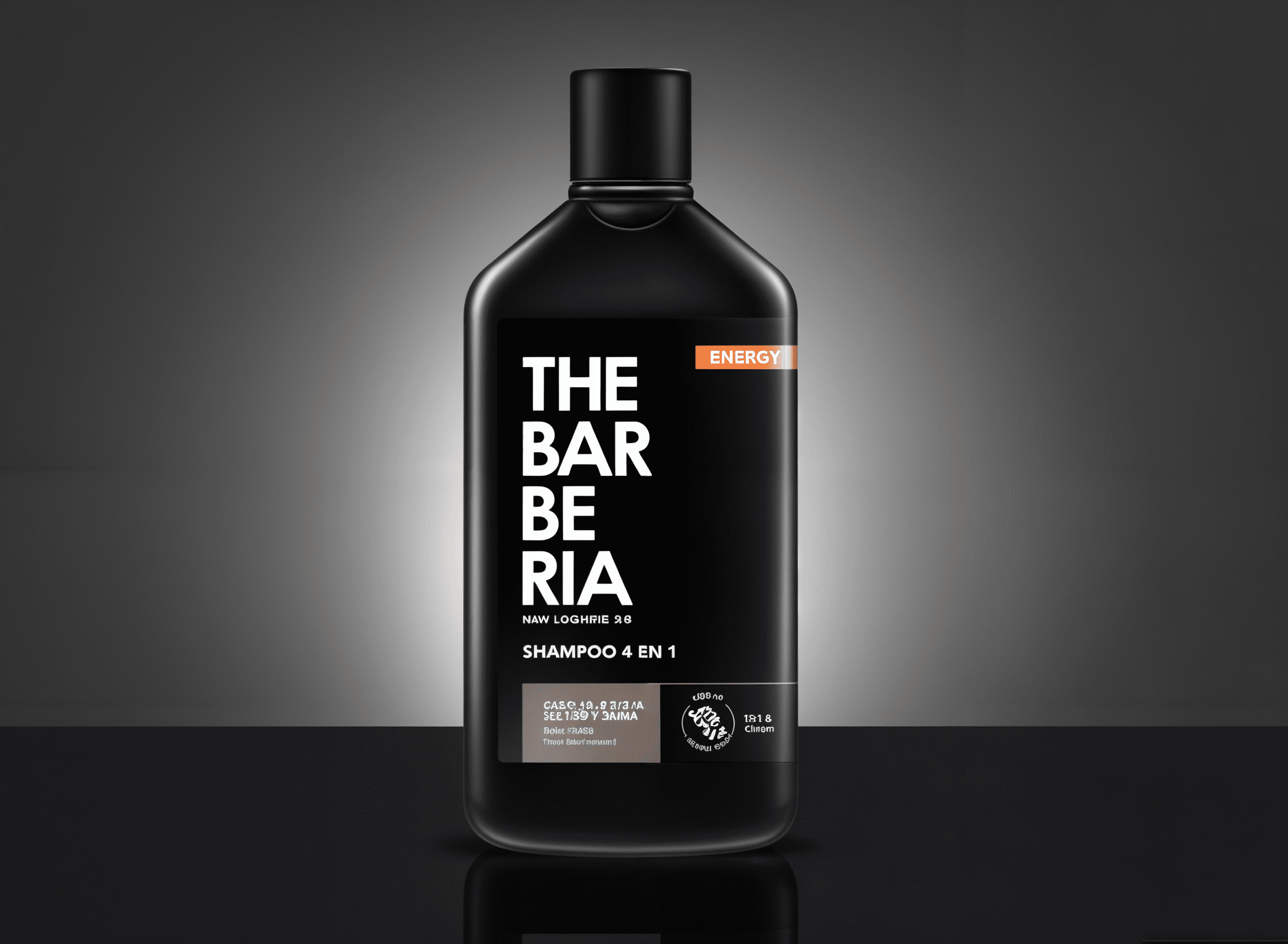 The Barberia Shampoo  4 IN 1 Formula, Energy,  10.1 fl oz Hair, body, face & beard Oak & Ginger