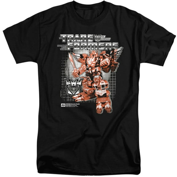 Transformers 40th Anniversary Predaking Box Unisex Adult Tall T Shirt (3X-Large) Black