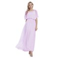 thumbnail image 3 of Women's Beach Wedding Off-Shoulder Long Ruffle Floor Length Bridesmaid Dress, 3 of 5