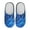 Blue Galaxy, variant on Paw Print Bone Pattern Women's Casual Slippers Soft Plush Fuzzy Comfy Non Slip Indoor Outdoor House Shoes Warm Cozy Memory Foam Sole Lightweight