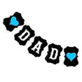 thumbnail image 5 of Pancarta 3M de Feliz Cumpleaños Papá con Corazón de Amor para Papá, ideal para decorar fiestas del Día del Padre (Negro y Blanco), 5 of 5