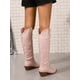 thumbnail image 2 of New Arrival Chunky Heel Embroidered Knee High Boots Pointed Toe Vintage Western Style Women Outdoors Fashionable Slip-resistant Boots, 2 of 5