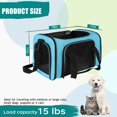 thumbnail image 2 of Top Tasta Transportín para perros y gatos, transportador para mascotas para gatos pequeños, medianos y grandes, transportador para perros con lados suaves, transportador para perros pequeños, portátil, 2 of 5