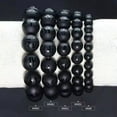 thumbnail image 2 of K-KED Genuine Natural Black Obsidian Gold Six Words Round Beads Bracelet 8-16mm AAAA-10mm, 2 of 3