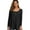 A: Black, variant on Fancyglim Women Tunic Tops For Leggings Long Sleeve Shirts Pleated Blouses Clothes Burgundy L
