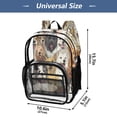 thumbnail image 4 of PVC Transparent Backpacks Clear Backpack for Travel and Outings A Large Group Of Dogs, 4 of 7