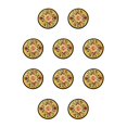thumbnail image 1 of Cateissary Drinks Coasters Ethnic Teacup Mat Embroidered Pad Pads Table Insulation Decoration for Housewarming Party Living Room Amarillo 10Conjunto, 1 of 6