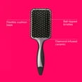 thumbnail image 3 of Conair Diamond Ceramic Paddle Brush, Heat-Activated Technology for Smooth, Shiny Hair, 3 of 8