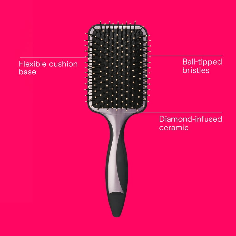 Diamond Ceramic Paddle Brush, Heat-Activated Technology photo 2