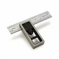 thumbnail image 1 of Pinnacle 4" Double Square, Cast Iron Head, Hardened Steel Blade, 4.1" L x 4" W, Silver, 1 of 4