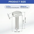 thumbnail image 2 of M6x25mm T Slot Bolts 304 Stainless Steel Drop-in Bolt T Shape Stud Sliding Screw, Silver 5 Pcs, 2 of 6