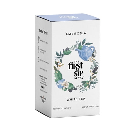 Spice Hut – Ambrosia White Tea Low Caffeine High Antioxidants Health & Wellness Tea – 16 Eco-Friendly Tea Bags Spice Hut – Ambrosia White Tea Low Caffeine High Antioxidants Health & Wellness Tea – 16 Eco-Friendly Tea Bags