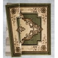 thumbnail image 2 of Designer Home Swan Area Rug 2050 10545 Fallon Green Bulbs Medallion 7' 10 x 7' 10" Round, 2 of 2