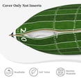 thumbnail image 3 of KLL American Football Field Decorative Throw Pillow Covers Velvet Soft for Couch Sofa Bedroom Living Room Outdoor (No pillow core)- 18"x18", 3 of 5
