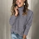 thumbnail image 1 of Puntoco Blusa de cuello alto de manga larga para mujer, informal, lisa, de felpa Puntoco Puntoco-1068, 1 of 4