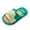 Green, variant on Cartoon Character Linen Slippers for Boys & Girls - Cute Wood Floor House Shoes with Anti-Skid Sole, Machine Washable Indoor Comfort Kids’ Summer Slippers