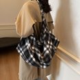 thumbnail image 5 of HUISZJ Canvas Underarm Bag, Adjustable Strap Women Shoulder Bag, Reusable Armpit Bag for Work Travel Outdoor (Black), 5 of 8