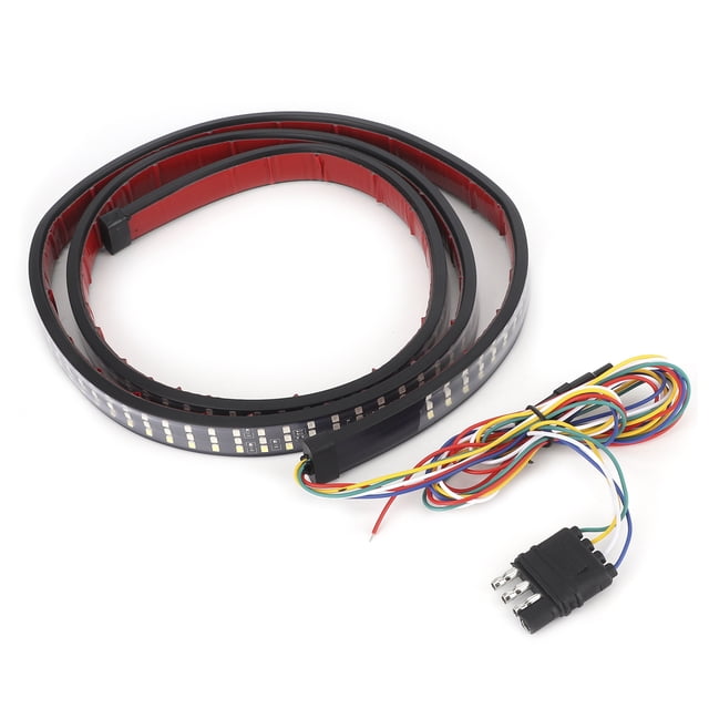 Tira de luces LED para portón trasero BuyWeekMX 60 pulgadas Universal blanco rojo amarillo
