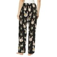 thumbnail image 3 of Goofa Flowe Rooster Printed Soft Pajama Pants for Women, Wide Leg Comfy Casual Lounge Yoga Pants-X-Large, 3 of 9