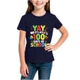 thumbnail image 6 of Kukoosong 100 Days for School Graphic T-Shirt Toddler Boys or Girls Crewneck Tee with Short Sleeves, Sizes 3-4T, 6 of 6