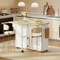 thumbnail image 2 of HOMCOM Îlot de Cuisine avec Rangement et Station de Recharge, Chariot de Cuisine Roulant, 2 of 10