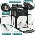 thumbnail image 3 of PetAmi Dog Backpack Carrier, Airline Approved Cat Backpacks For Carrying Small Large Cats, Pet Carrier Back Pack, Ventilated Soft Sided for Travel, Hiking, Camping, Max 18 lbs, Black, 3 of 7