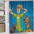 thumbnail image 5 of Scooby Doo 4 Piece Shower Curtain Set with Non-Slip Rugs, Toilet Lid Cover and Bath Mat, Cartoon Bathroom Decor Waterproof Shower Curtain with 12 Hooks, 72 x 72inch, 5 of 8