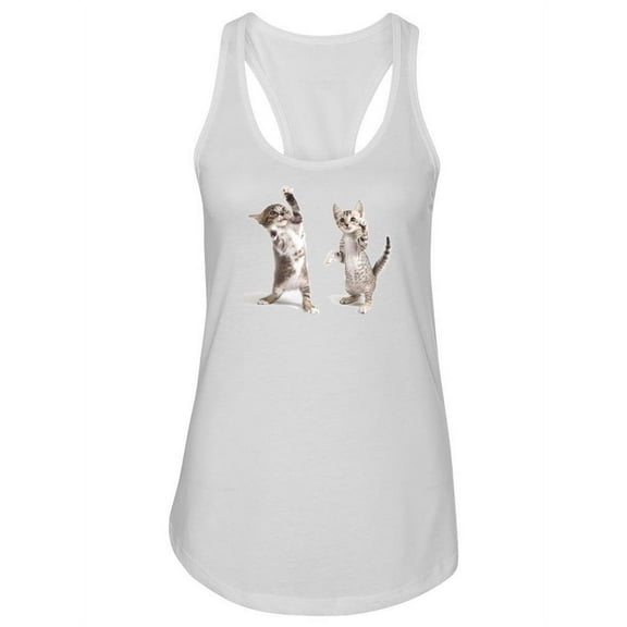 Two Playing Kittens. Tank Women -Image by Shutterstock, Female XX-Large