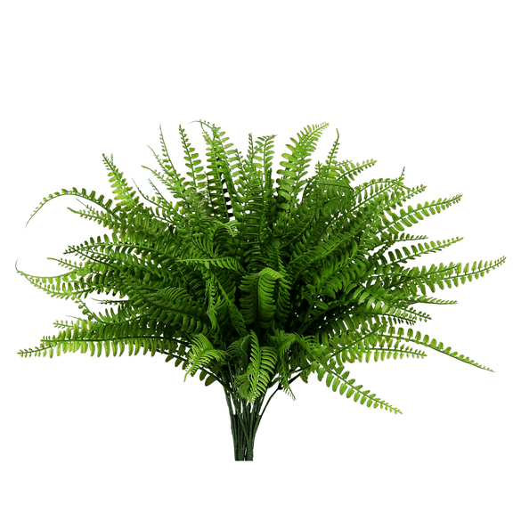 4pcs 17.7 inch Boston Fern Bushes Artificial Plants Fake Greenery Shrubs Branches Decor Home Indoor Outdoor Garden