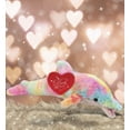 thumbnail image 5 of DolliBu I Love You Plush Super Soft Rainbow Dolphin - Cute Stuffed Animal Dolphin with Red Heart Plush for Valentines, Anniversary, Romantic Date, Boyfriend, or Girlfriend Gift - 14 Inches, 5 of 6