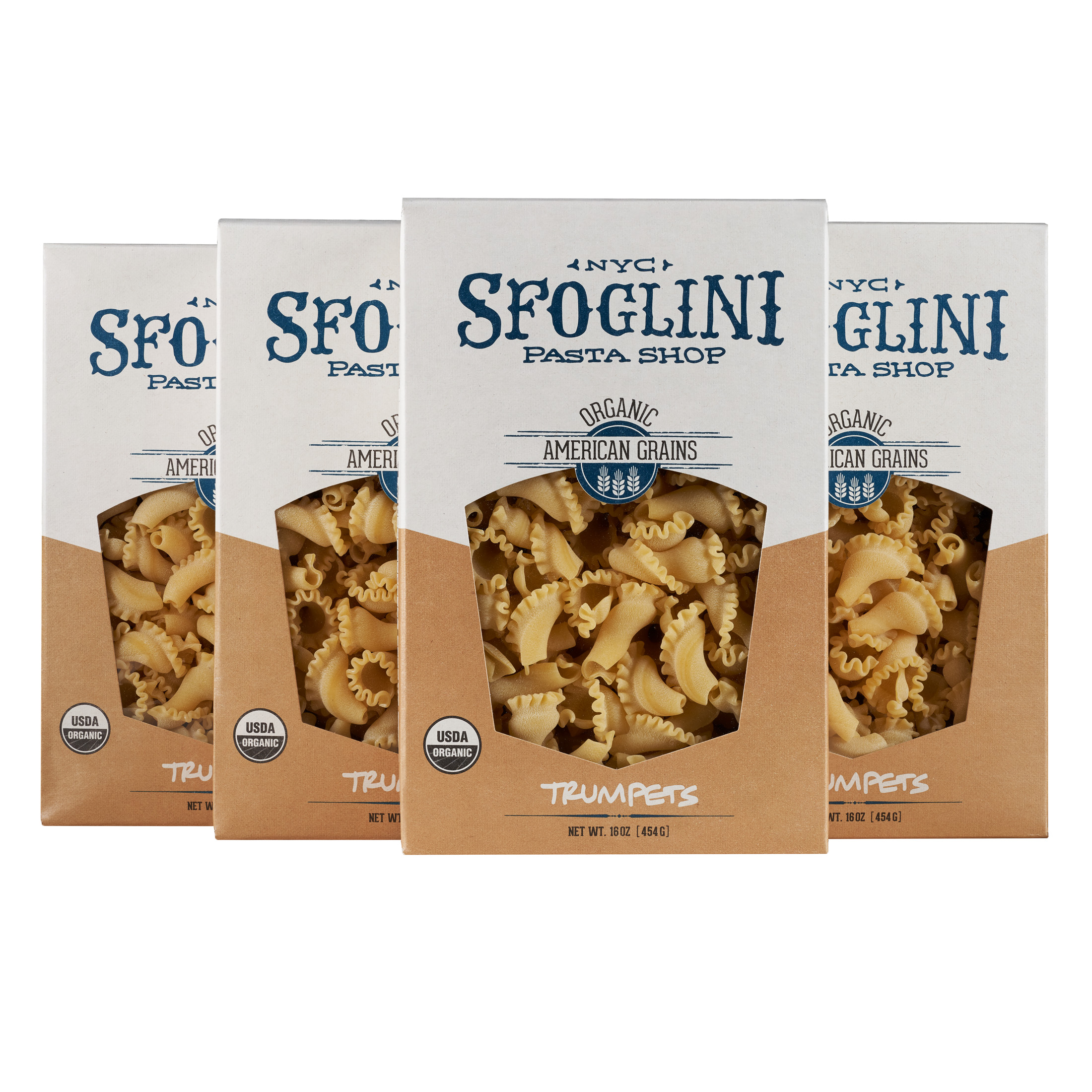 Sfoglini Organic Durum Semolina Trumpets Pasta, 4 Count, 16 Oz