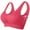 Watermelon Red, variant on Cross Back Sports Bra for Women Light Support Gym,Women Seamless Sports Bra Wirefree Yoga Bra with Removable Pads White L