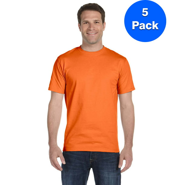 Mens 5.2 oz. ComfortSoft Cotton T-Shirt 5280 (5 PACK) - Walmart.com