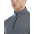 thumbnail image 4 of Ben Hogan Performance Men's & Big Men's Long Sleeve Midweight Mini Diamond Textured Golf 1/4 Zip Sweater, Sizes S-4XLT, 4 of 7