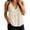 Beige, variant on Summer Sleeveless Blouse With Luxe Lace Inset And Relaxed Fit Lightweight Hollow Out Design For Everyday Wear Band T Shirt Crop Top