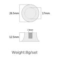 thumbnail image 3 of 6 PCS/ Electric Guitar Parts Bass Knob Guitar Volume Knobs White Guitar Tone Knobs, 3 of 6