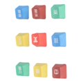 thumbnail image 4 of Keyboard Keycaps, Wear Resistance Wide Compatibility Vibrant Colors Dye Sublimation PBT Keycaps  For PC For Desktop For Computer, 4 of 8