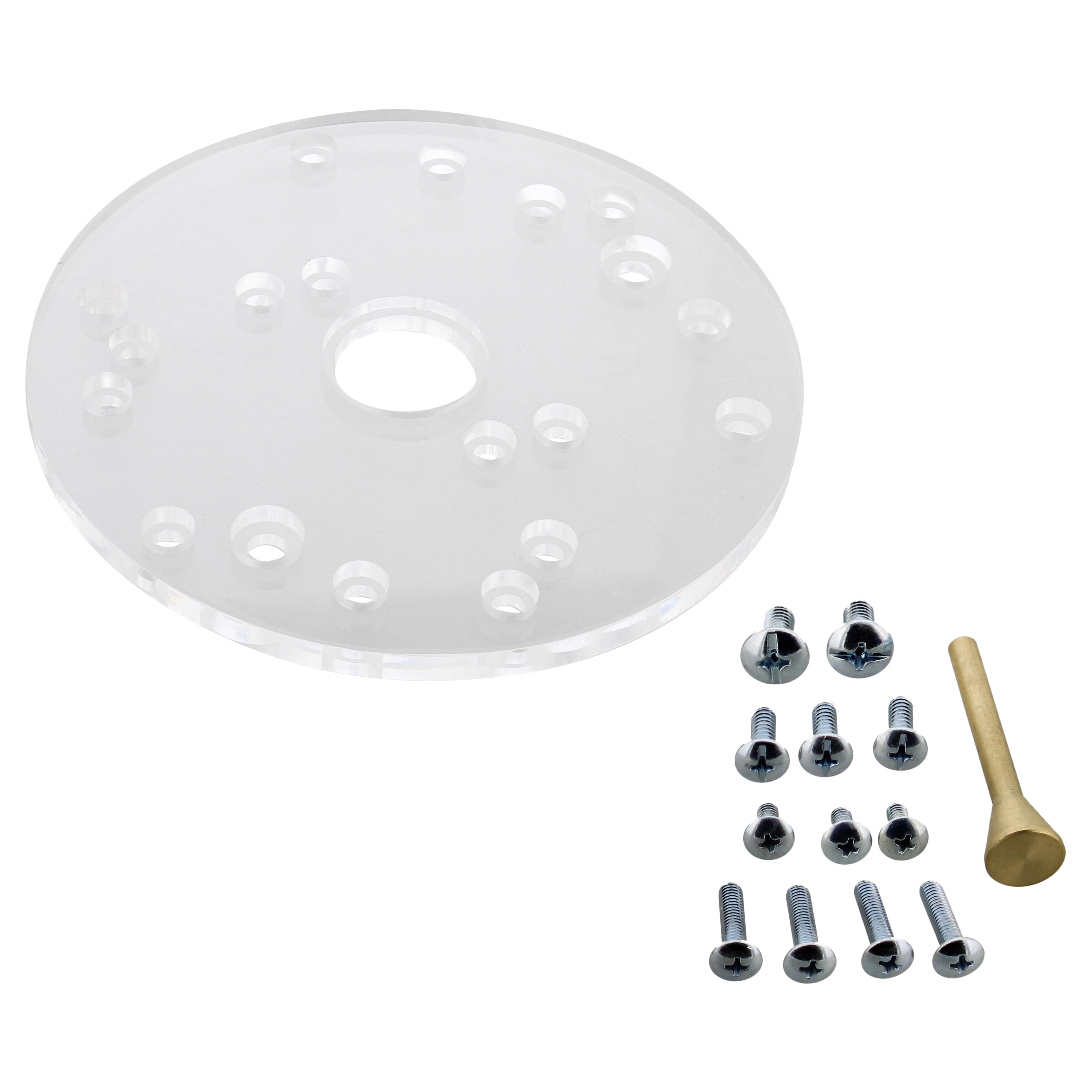 Makita Ryobi O'skool 6-1/2 Router Acrylic Universal Base Plate Fits Router Porter-Cable Dewalt Hitachi Bosch Makita Ryobi O'skool 6-1/2 Router Acrylic Universal Base Plate Fits Router Porter-Cable Dewalt Hitachi Bosch