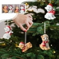 thumbnail image 4 of Grrvtrz 4Pcs Christmas Ornaments Mini Resin Christmas Pendant,Holiday Products,Christmas Decorations, 4 of 6