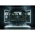 thumbnail image 4 of Pagani 36 in. x 32 in. LED Mirror Cabinet with Defogger Magnifier and USB Outlet, 4 of 9