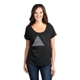 thumbnail image 2 of Thread Tank Thankful Life Women's Relaxed Slouchy Dolman T-Shirt Tee Heather Black 3X-Large, 2 of 4