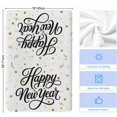 thumbnail image 5 of Happy New Years Kitchen Towels Set of 2, Winter Holiday Yellow Stars Ribbons Soft Microfiber Dish Towels, Absorbent Quick-Dry Washable Dishcloths for Kitchen Cleaning, Drying Dishes, 18x28 Inches, 5 of 9