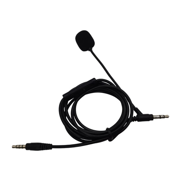 Cable de micrófono Jack de 3,5 mm para juegos, 1,2 m, 1,5 m, silenciador, control de volumen para smartphone. 1.2m