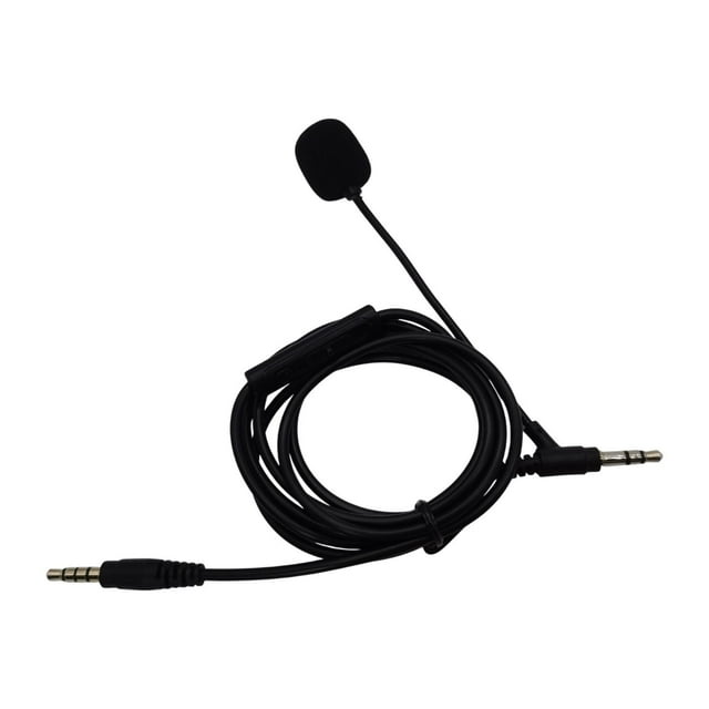 Adaptador de cable de micrófono Jack de 3.5 mm de 120 cm de 150 cm Auriculares Audio Audio Control de volumen de volumen de cable para podcasting PC 1.2m