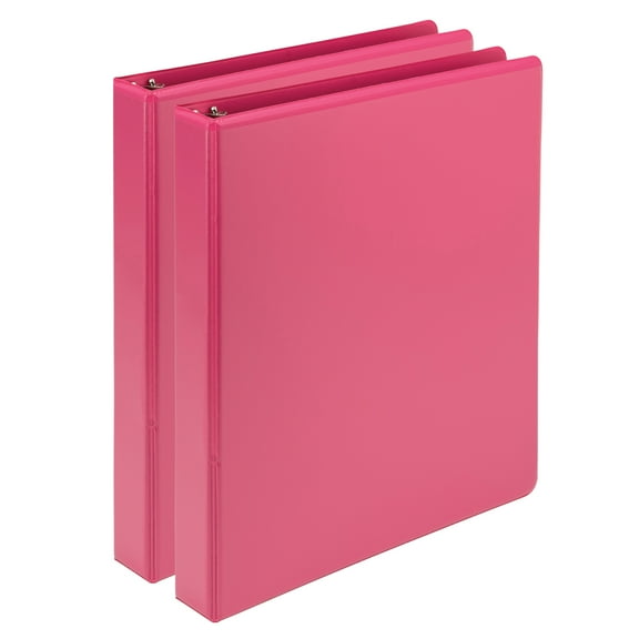1 Inch Binders Pink